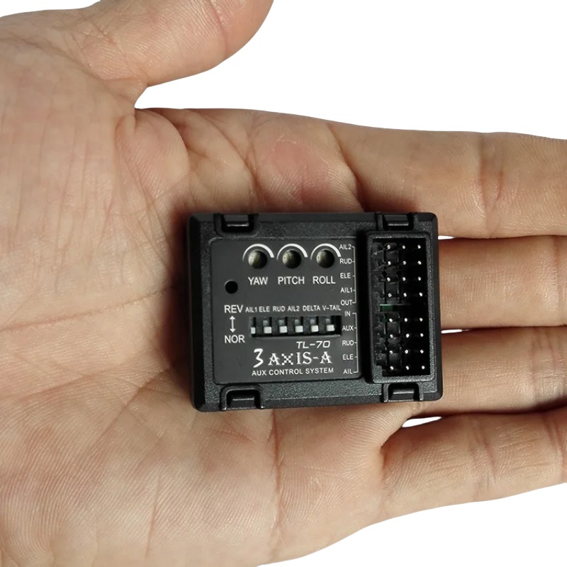 Drone Rc Leading - 3-Achsen-Gyro-Flugcontroller TL70 Auto-Balance-Stabilisator für RC-Flugzeuge mit