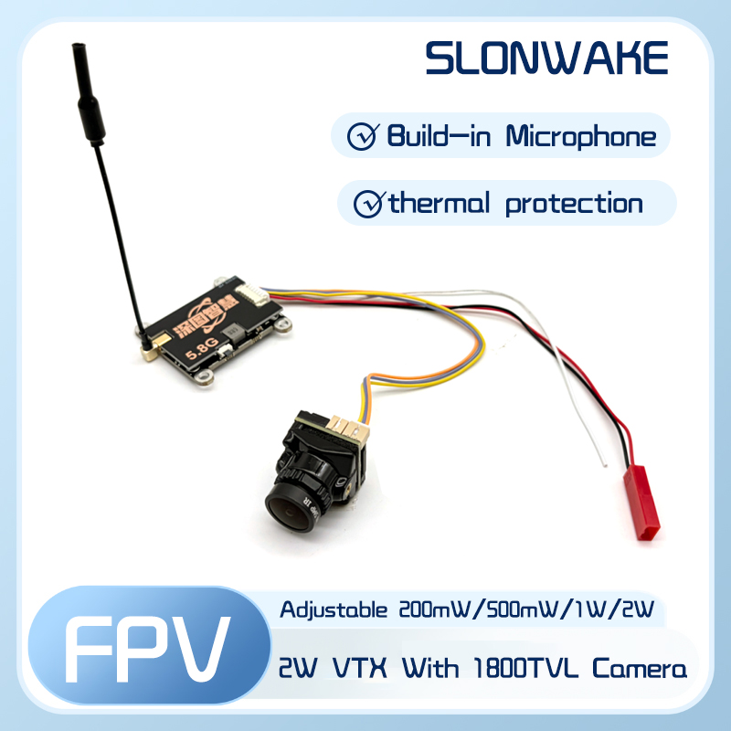 Fpv Camera Cmos - SLONWAKE 5.8G 56CH 2W Sender VTX