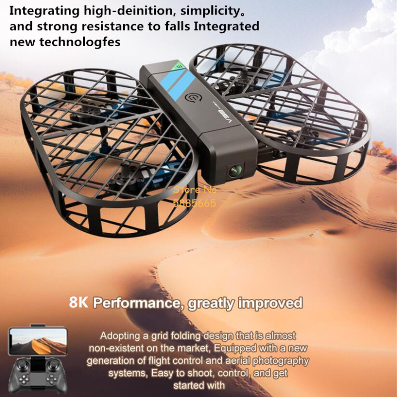 Drone Kf Rc - 8K HD-Kamera 360° ° Schutz Optischer