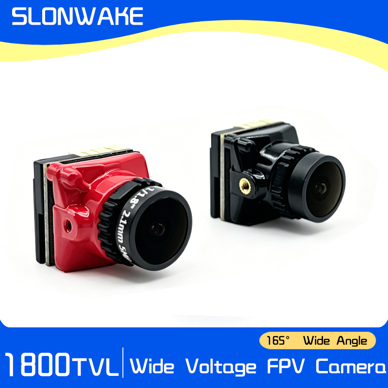 Fpv Camera Cmos - 1800TVL FPV-Kamera, 1/3-Zoll-CMOS-IR-blockierter Sensor, 2,1-mm-Objektiv, 5-40V