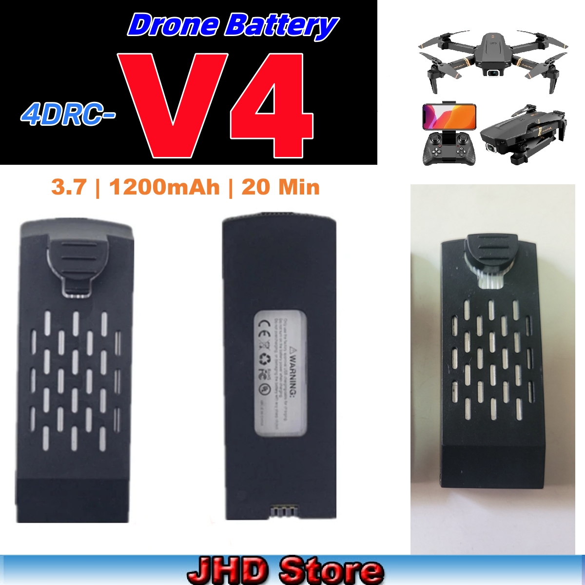 Lyzrc Drone - JHD Bateria 4DRC V4 Batterie 3,7