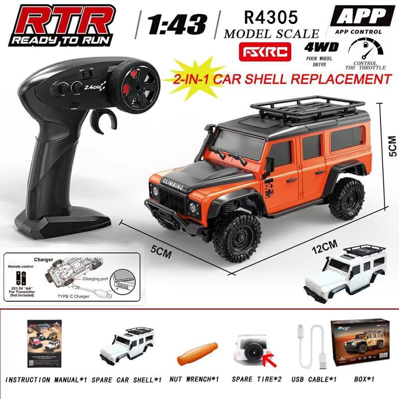 Drone Or Rc Car - HuangBo 1:43 Maßstab 4WD RC Rock
