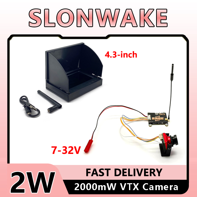 Fpv Camera Cmos - SLONWAKE FPV 5,8-GHz-2-W-Sender VTX, CMOS-Kamera mit