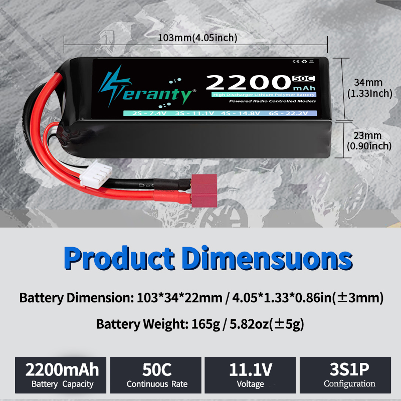 TERANTY 3S 2200/2400/2600mAh L – Drone Rc Leading Bewertung und Preis