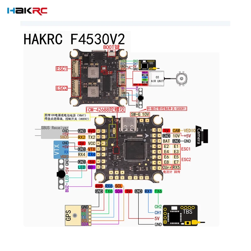 HAKRC F405 V2 F4 OSD Flight Co – Betaflight Flight Controller Bewertung und Preis
