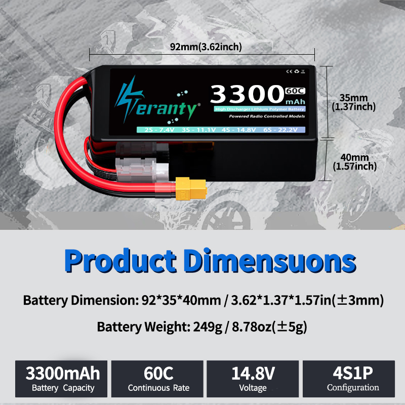 TERANTY 4S 3300mAh Lipo-Akku 1 – Drone Rc Leading Bewertung und Preis