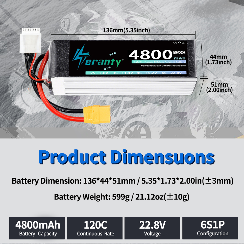 TERANTY 6S 4800mAh Lipo-Akku 2 – Drone Rc Leading Bewertung und Preis