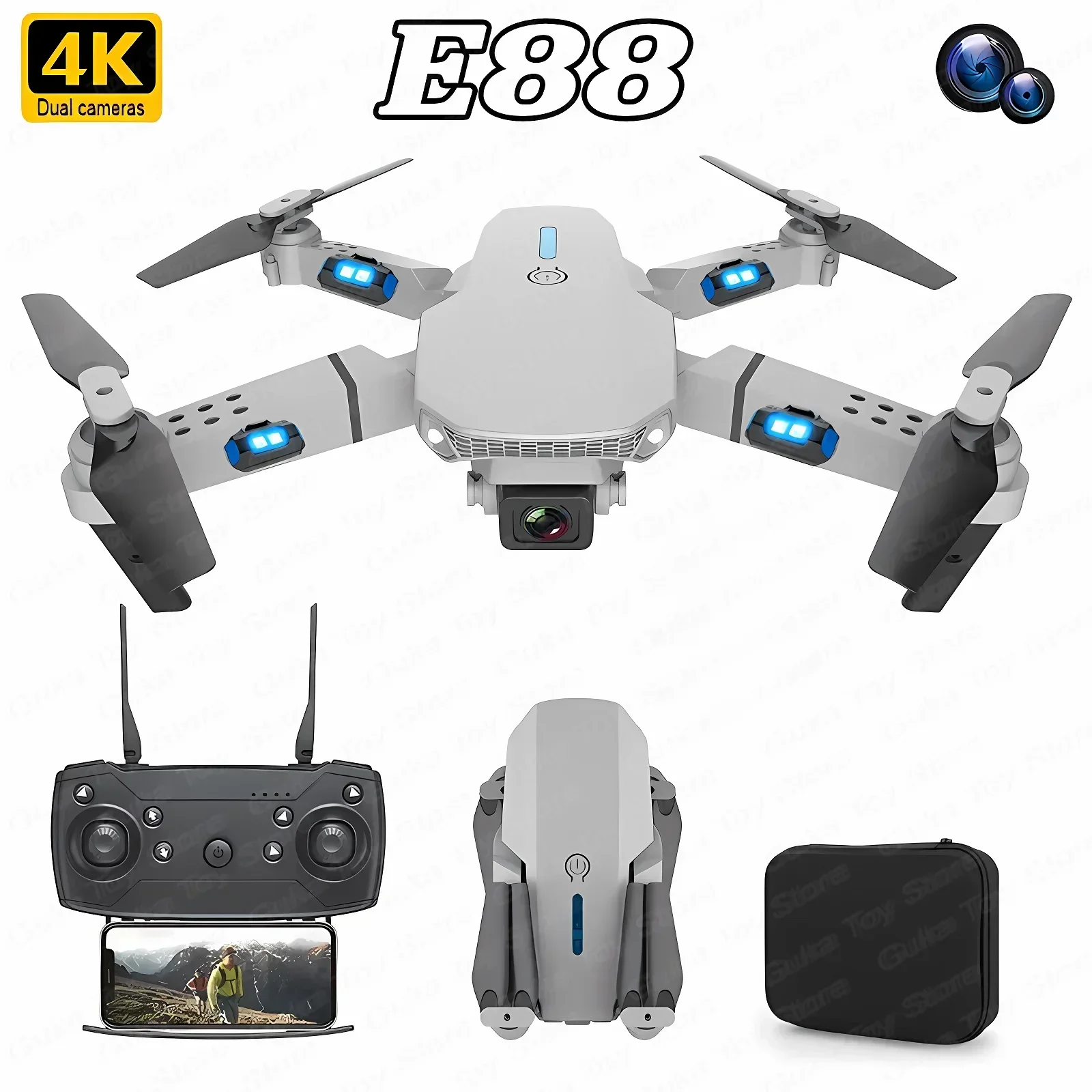 E88 Pro WIFI FPV Drohne Weitwi – Drone Kf Rc Bewertung und Preis