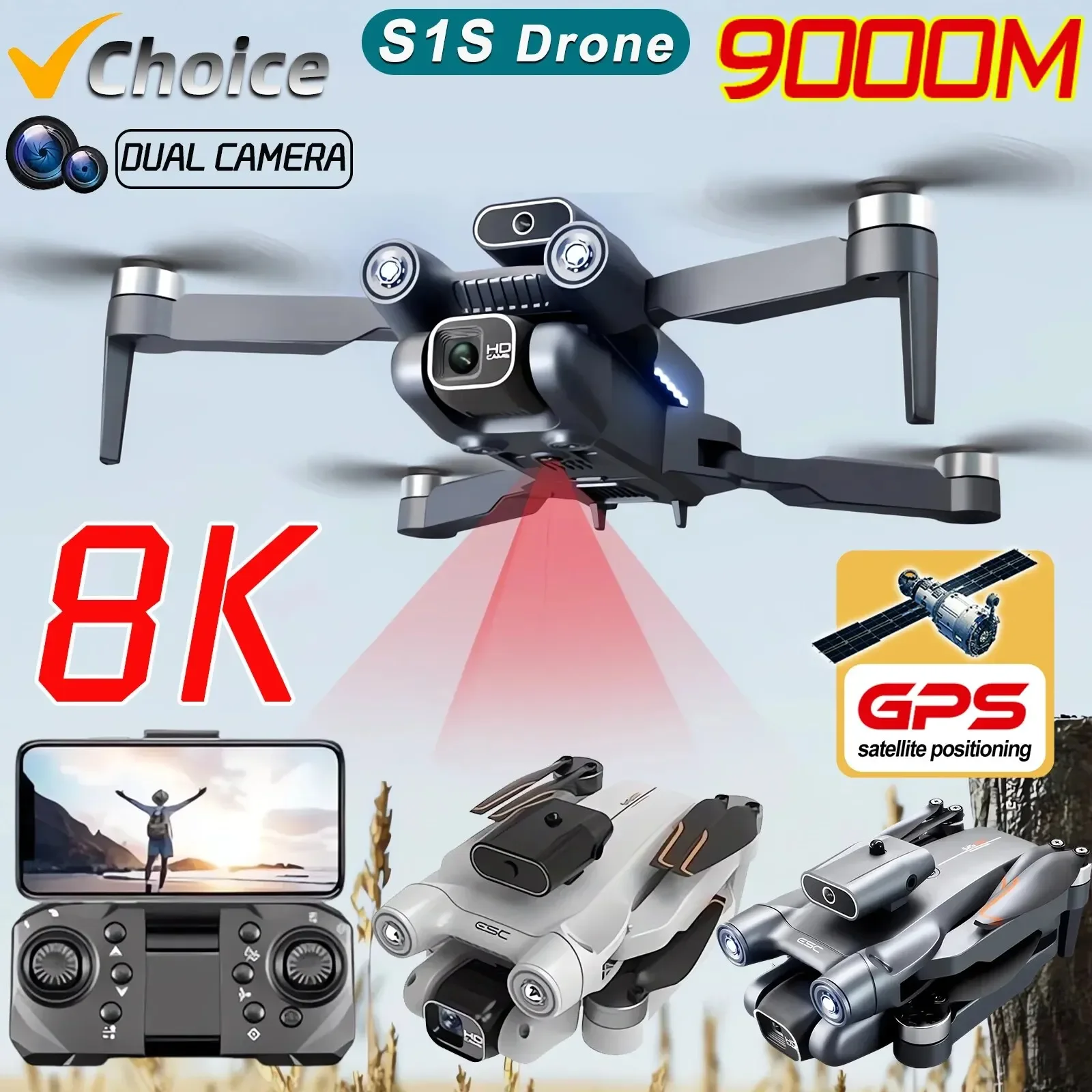 S1S Bürstenloser Drohne 4K Pro – Drone S1S Rc Quadcopter Bewertung und Preis